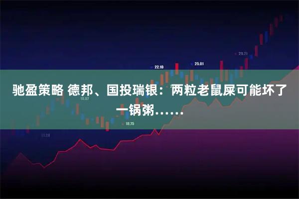 驰盈策略 德邦、国投瑞银：两粒老鼠屎可能坏了一锅粥……